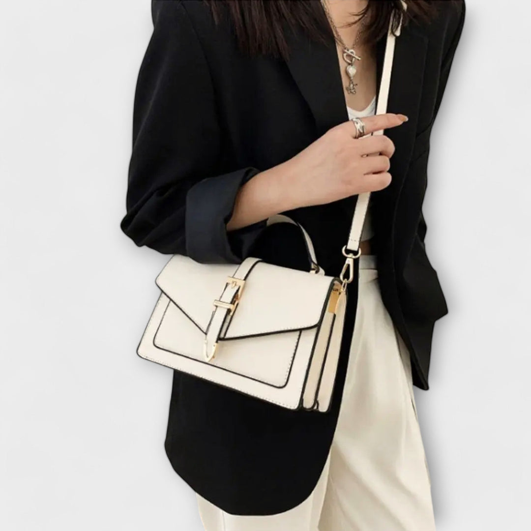 Classic Faux Leather Flap Shoulder Bag