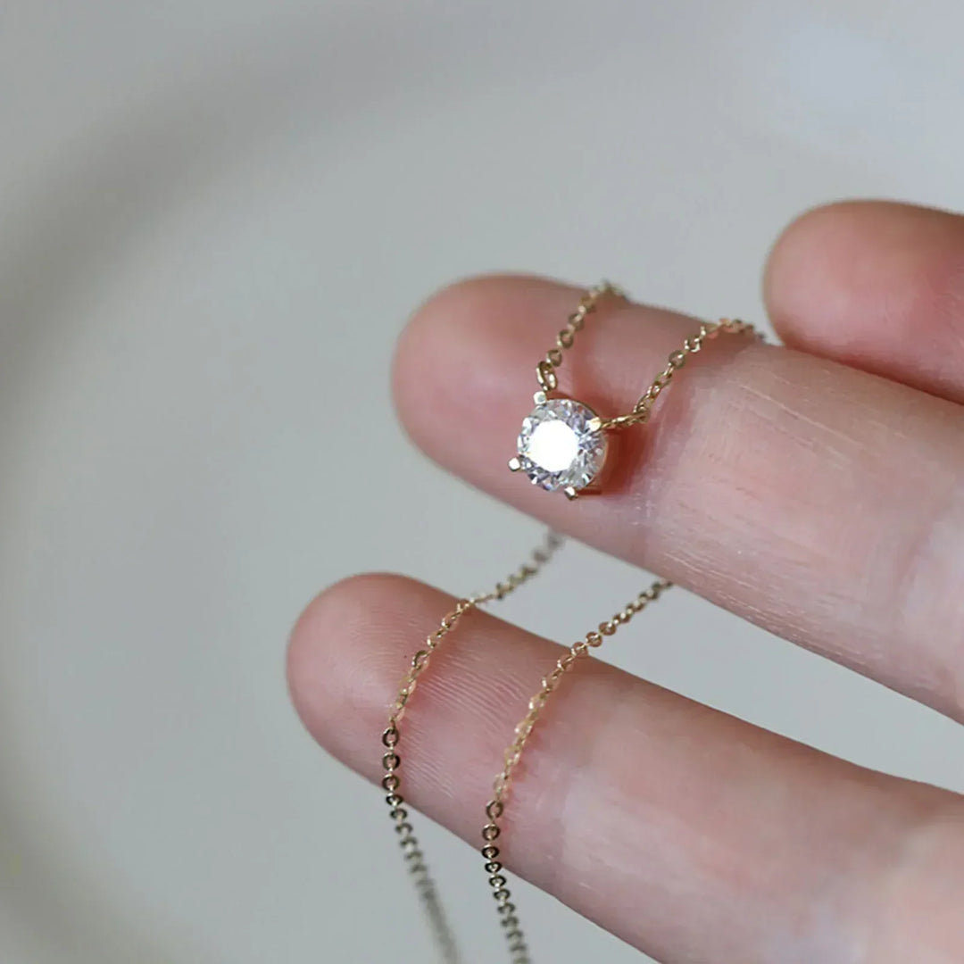 Gilda | Gold-Plated Zirconia Necklace