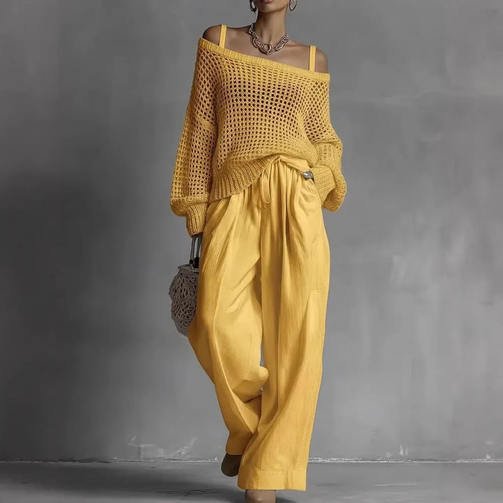 DEIRDRE | ELEGANT OFF-SHOULDER TWO-PIECE SET