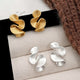 Susannah | Flower Earrings in Silver and 18K Gold