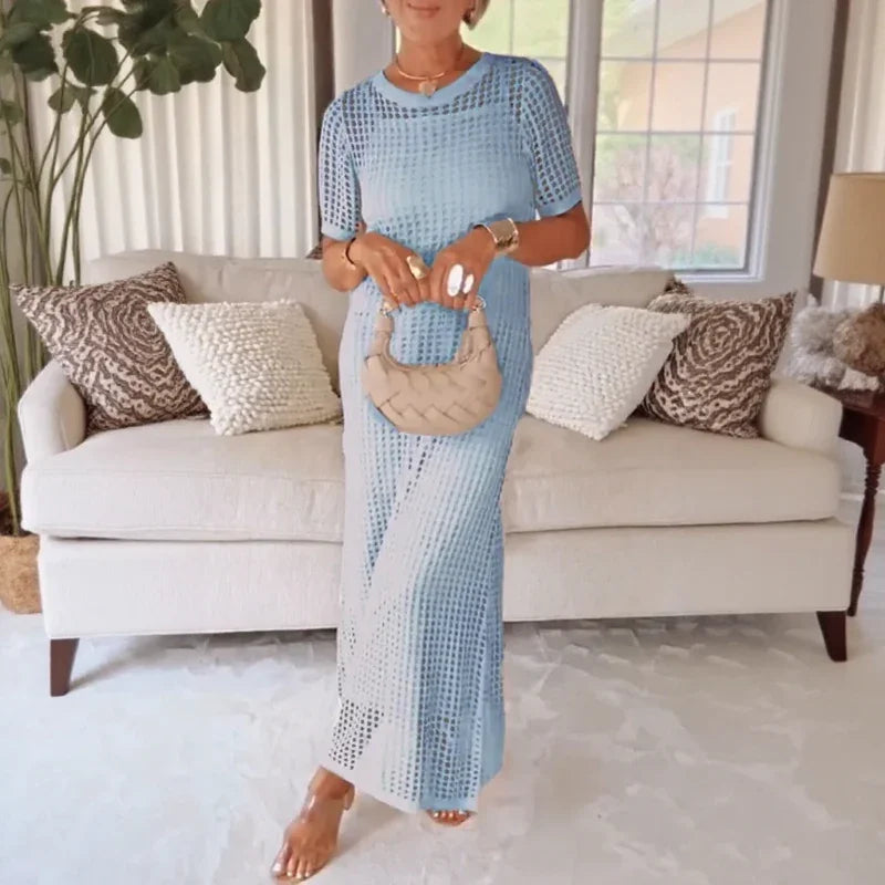 RIVIERA | SLIP DRESS & CROCHET LACE OVERLAY SET