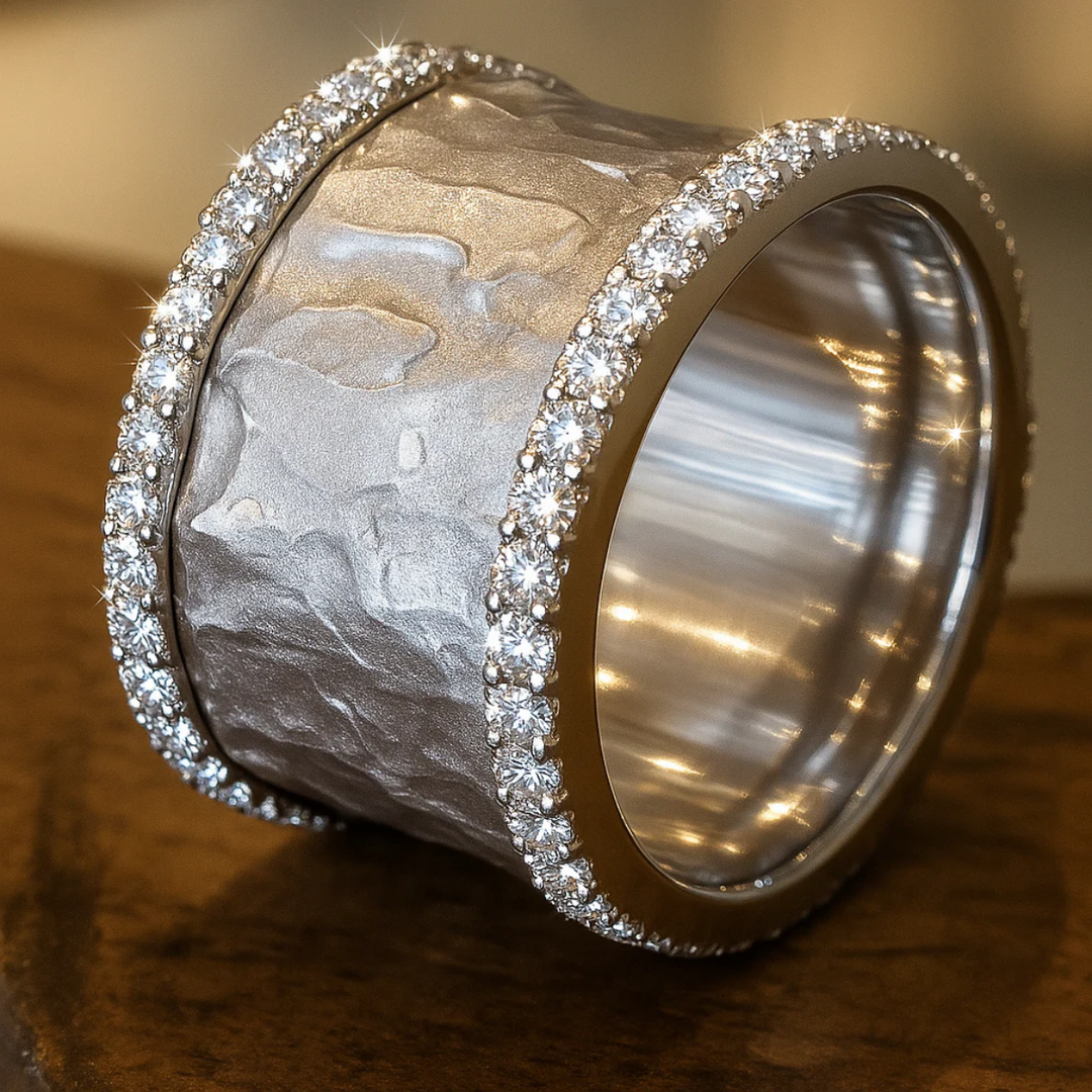 Ida | Vintage Silver Ring with Zirconia