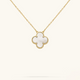 CLOVER | White/Gold Necklace