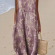 AOIBHEANN | PURPLE FLORAL MIDI DRESS