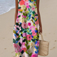 AILIONNORA | ELEGANT FLORAL MIDI DRESS