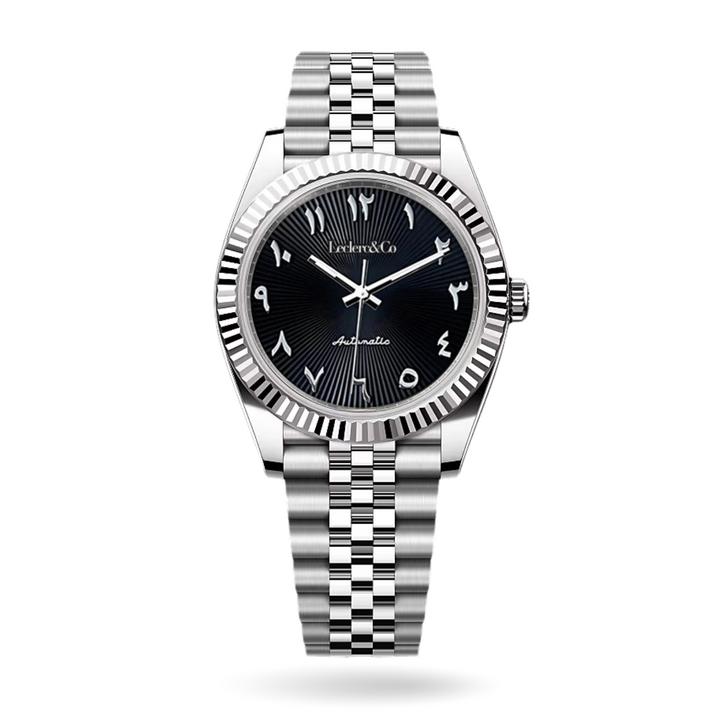 BLACK ARABIC MEN'S WATCH