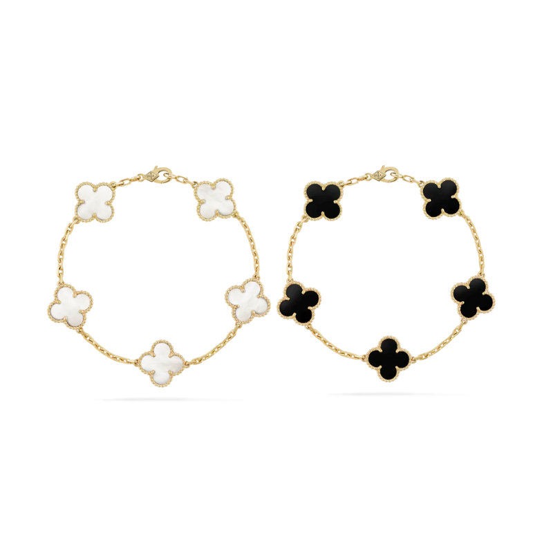 2-Piece Clover elet Set - Black/White