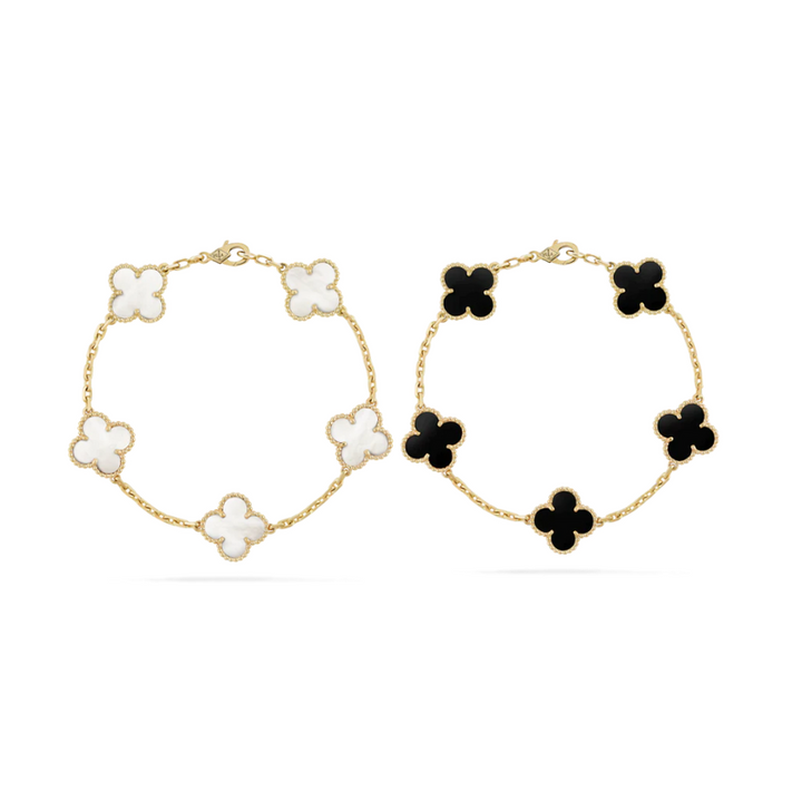 2-Piece Clover elet Set - Black/White