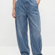 CLÍODHNA | RELAXED ELASTIC WAIST DENIM TROUSERS