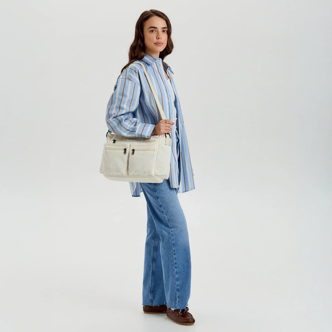 Corduroy Crossbody Bag