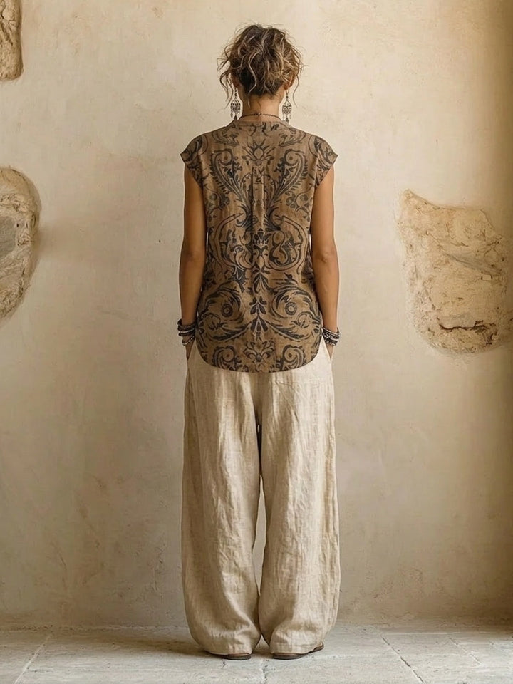 THORA | PREMIUM COTTON LINEN THREE-PIECE SET