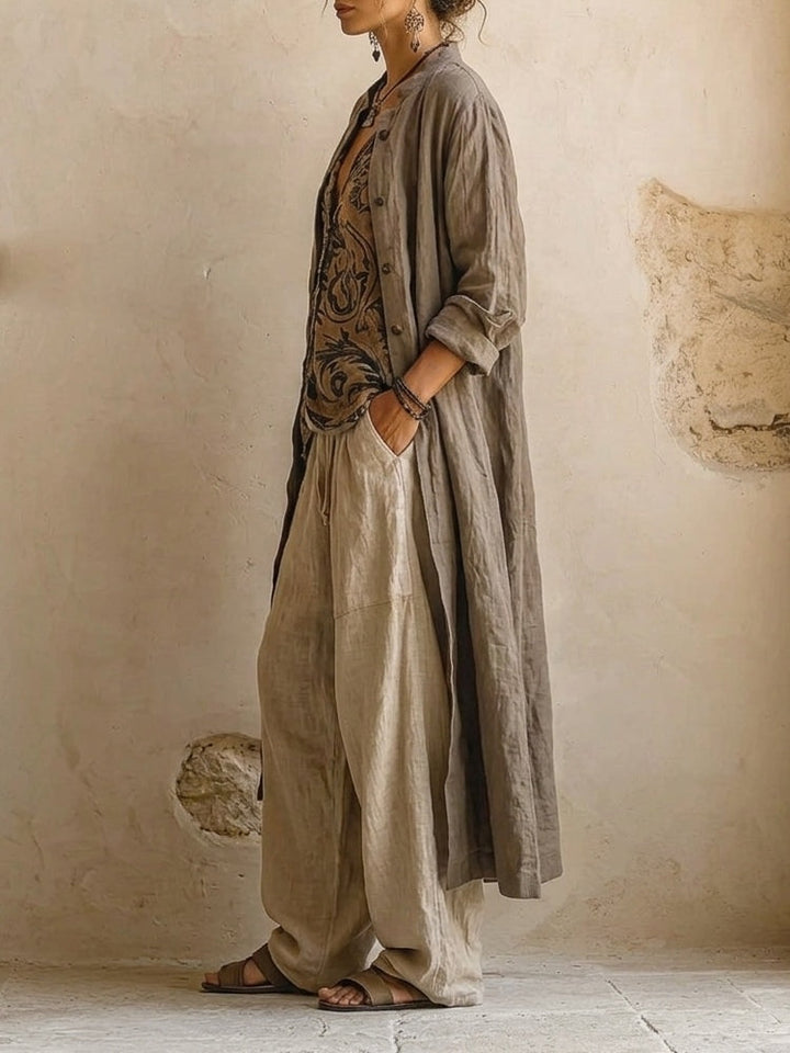 THORA | PREMIUM COTTON LINEN THREE-PIECE SET