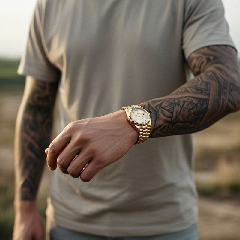 Champagne Gold Men's Watch