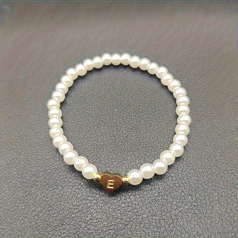 Abigail | Heart Initial Bracelet (A–Z)
