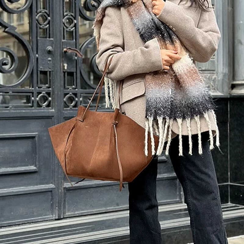 Suede Tote Bag
