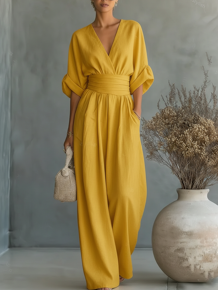 DEOIRFHÍN | ELEGANT WIDE-LEG SUMMER JUMPSUIT