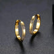 Nancy | Vintage Gold Floral Hoop Earrings