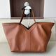 V Cowhide Leather Tote bag