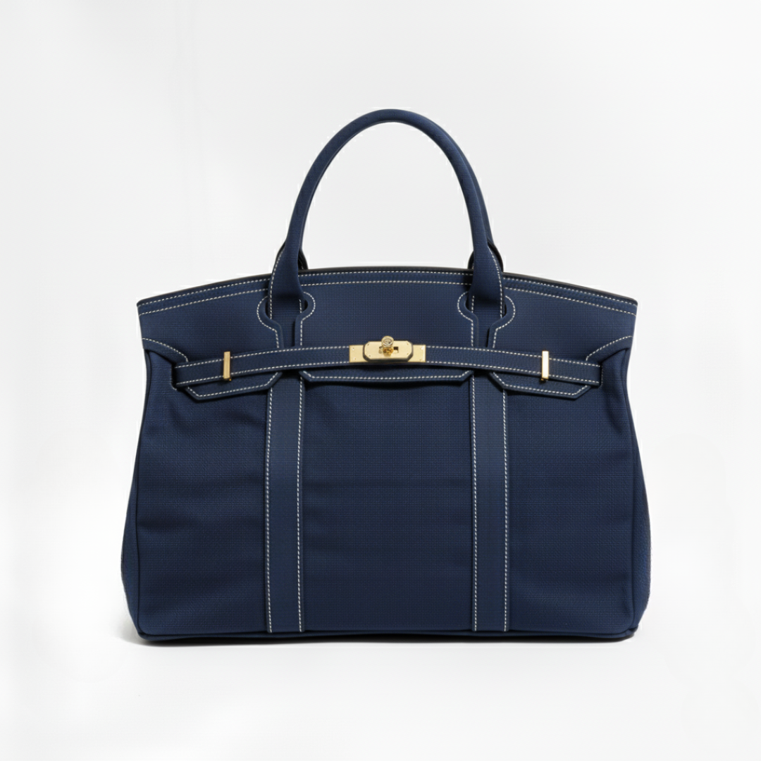 Water-Resistant Canvas Shopper Tote