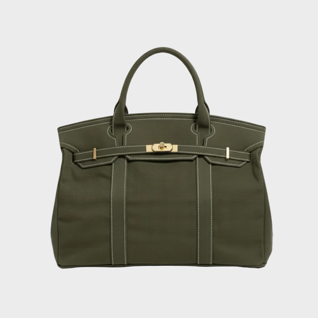 Water-Resistant Canvas Shopper Tote