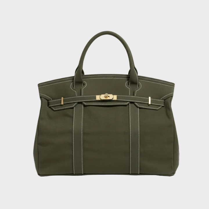Water-Resistant Canvas Shopper Tote