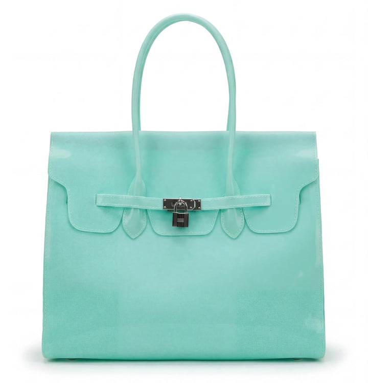 Jelly Bag – Glossy Top Handle Tote with Lock Detail | Summer 2026