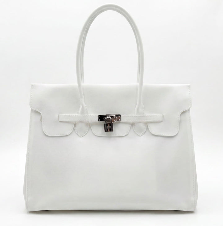 Jelly Bag – Glossy Top Handle Tote with Lock Detail | Summer 2026