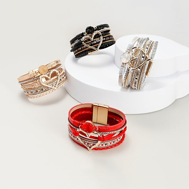 Bronwen | Bohemian Layered Leather Bracelet