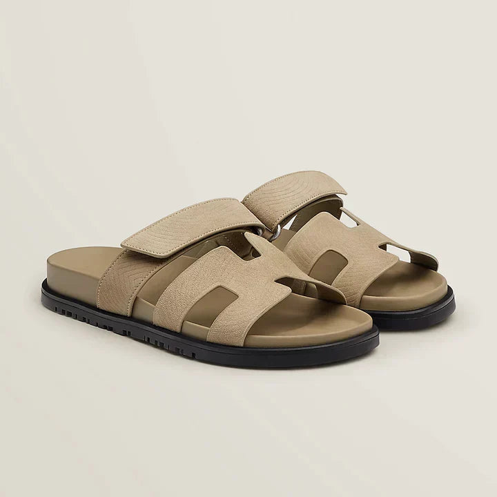 Wide Strap Comfort Sandals with Chunky Sole