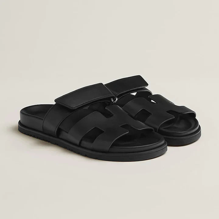 Wide Strap Comfort Sandals with Chunky Sole