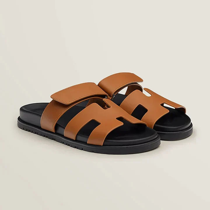 Wide Strap Comfort Sandals with Chunky Sole