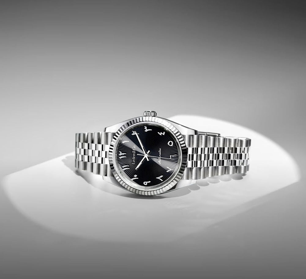BLACK ARABIC MEN'S WATCH