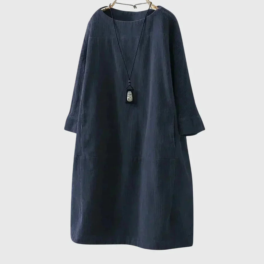 Grace | Relaxed Corduroy Midi Dress