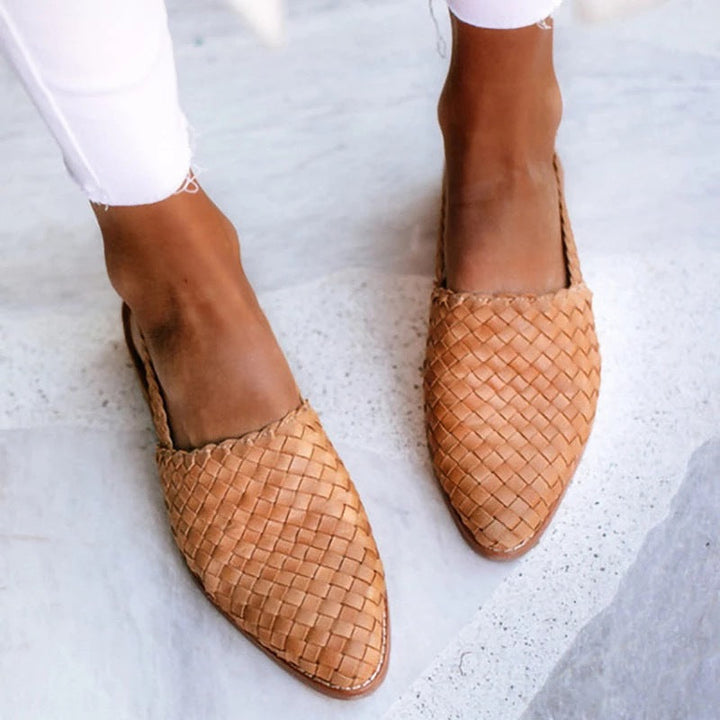 Margaret | Woven Comfort Slip-On Flats