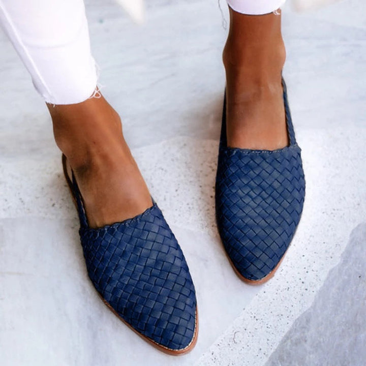 Margaret | Woven Comfort Slip-On Flats