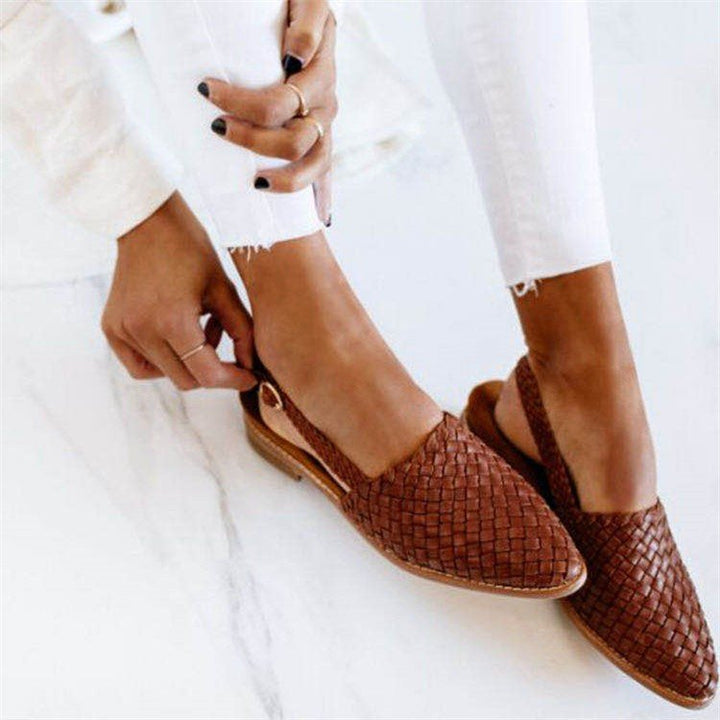 Margaret | Woven Comfort Slip-On Flats