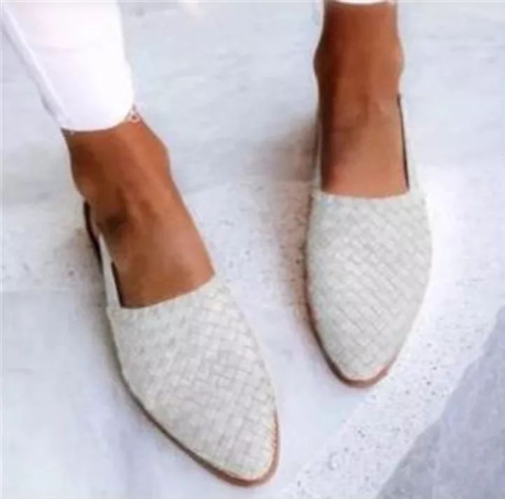 Margaret | Woven Comfort Slip-On Flats