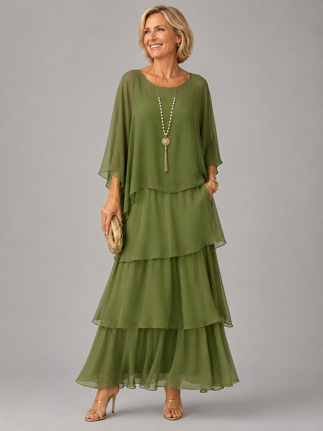 MABYN | ELEGANT FLOWING MAXI DRESS
