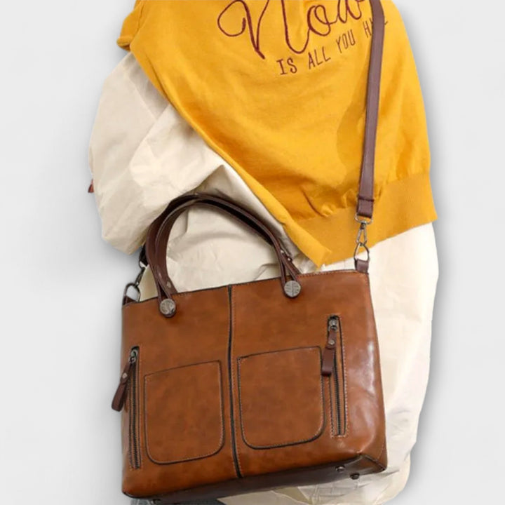 Minimalist Structured Leather Handbag