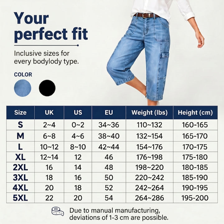 EDITH | Relaxed Cropped Stretch Jeans
