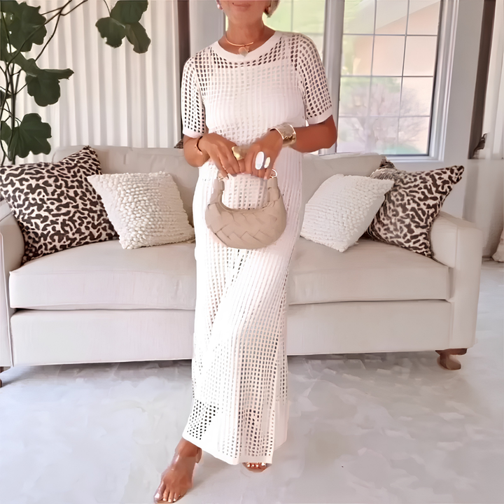 RIVIERA | SLIP DRESS & CROCHET LACE OVERLAY SET