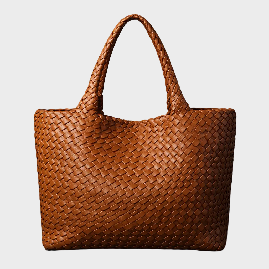Hand-Woven Shoulder Tote Bag