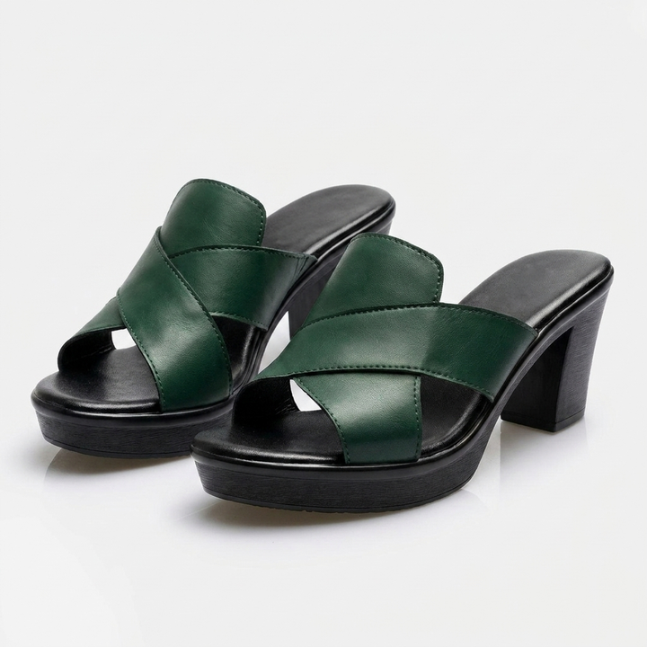ALWENA | ELEGANT COMFORT HEEL SANDALS