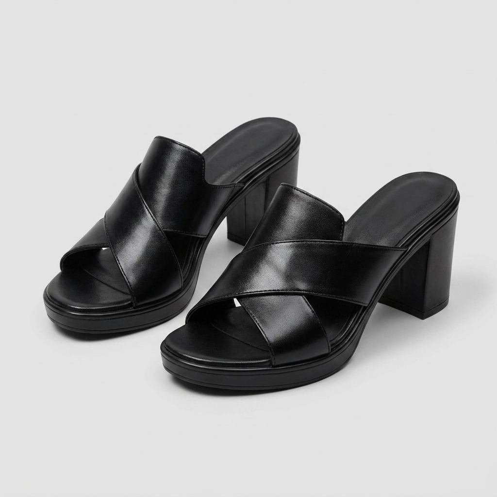 ALWENA | ELEGANT COMFORT HEEL SANDALS