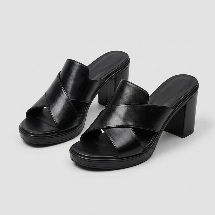ALWENA | ELEGANT COMFORT HEEL SANDALS