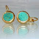 Sonia | Turquoise and Gold Earrings