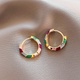 Aurelia | Gold Enamel Earrings