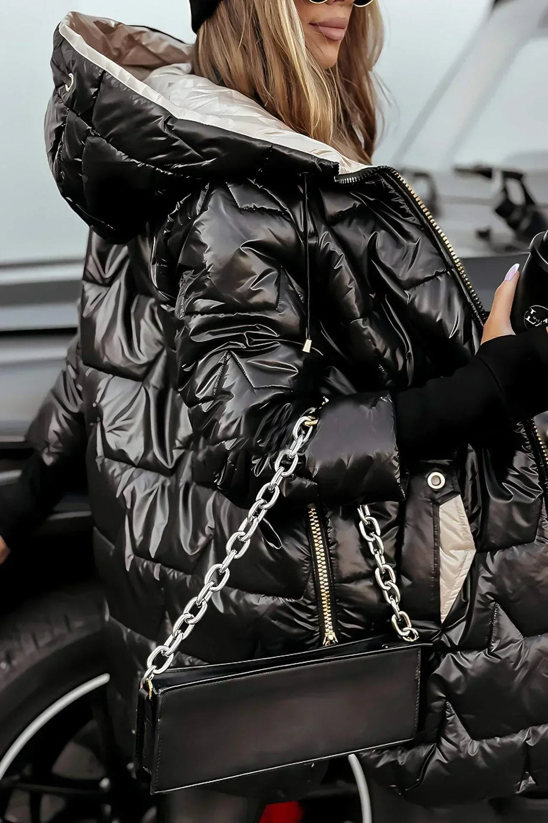 Leviana - Long Quilted Jacket