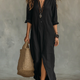 MERRYN  | ELEGANT BUTTONED SUMMER MAXI DRESS