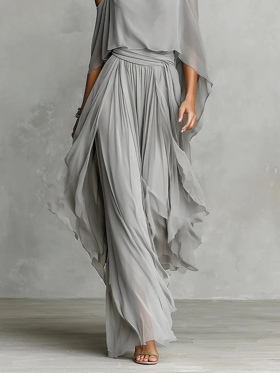 SINEAD | FLOWING CHIFFON TWO-PIECE SET